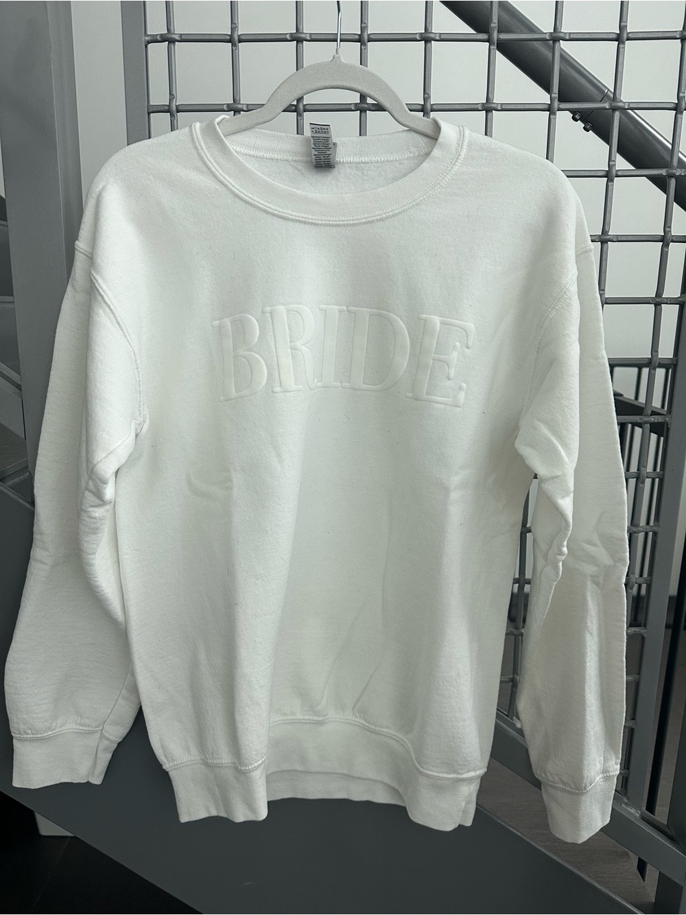Bride White Crewneck Sweatshirt